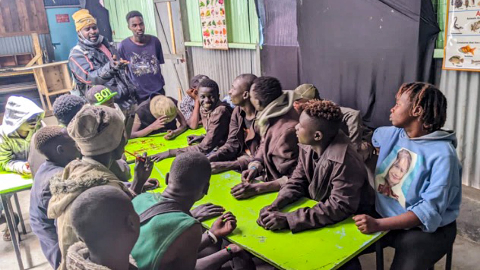 Meeting with the streetboys